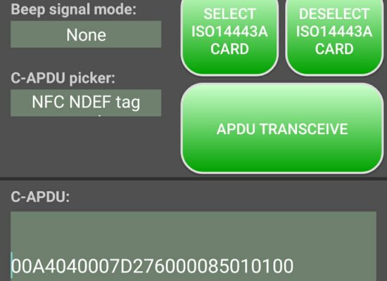 android apdu send receive 1initial screen1