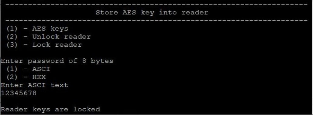 nt4h c store aes key into the reader password
