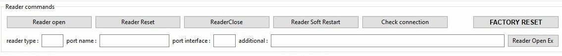 ufr readers tool reader commands