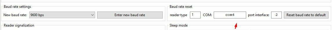 ufr readers tool reader reset open 0