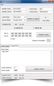 MIFARE SDK - uFR Jednostavan softver sa SDK za MIFARE kartice 1