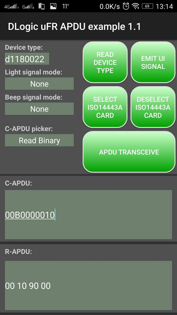 Send /Receive APDU komande na Androidu (promena dužine bajta)